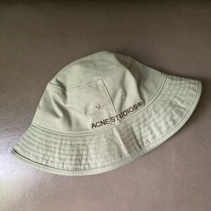 Acne studios green brimmo bucket hat